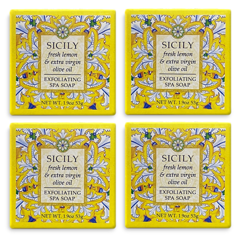 Greenwich Bay 1.9oz Soap, Sicily – Set of 4 (R5H045)