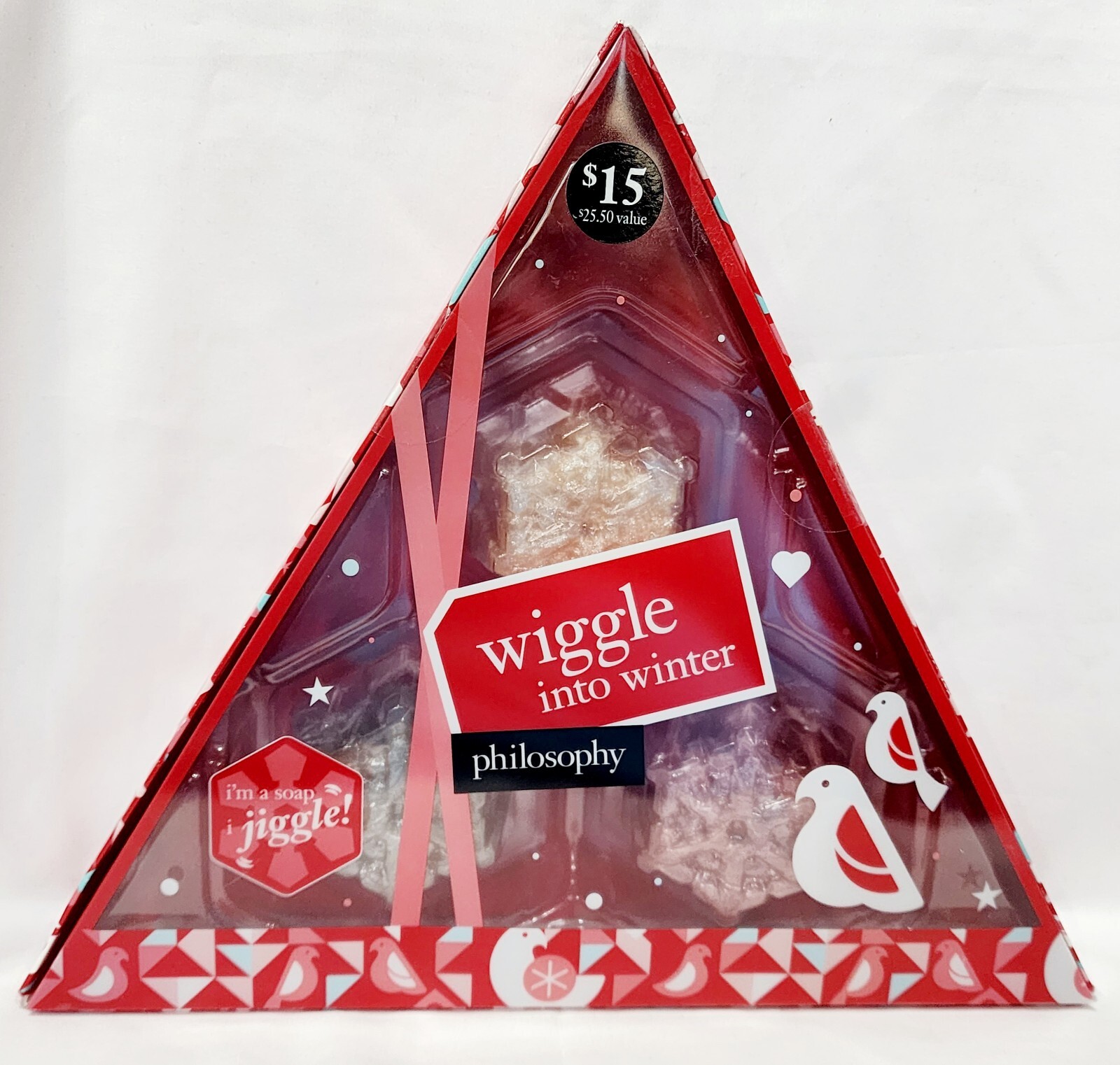 Philosophy SHIMMERING SNOWLACE Wiggly Snowflake Soap Wiggle Winter 3.9 oz/110g