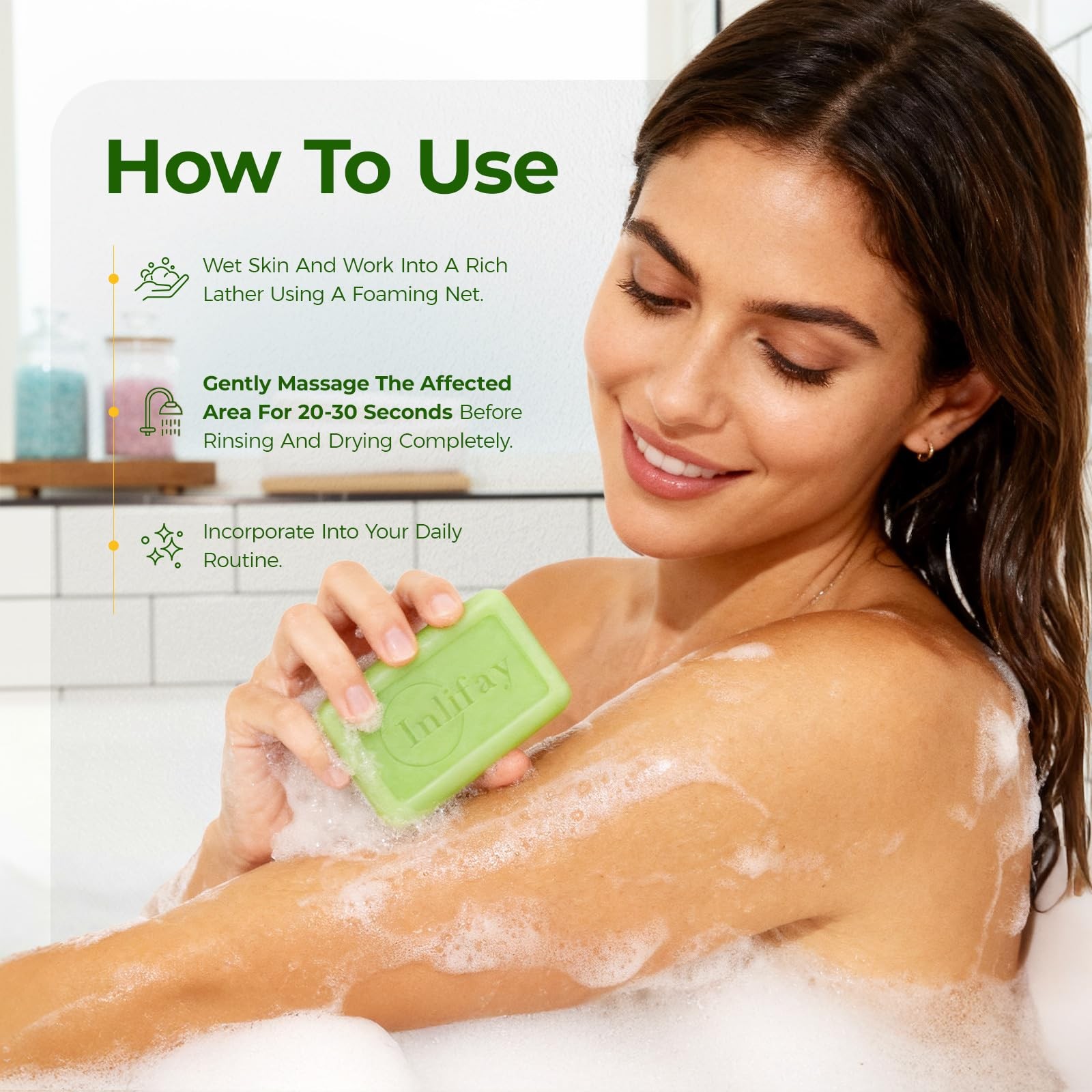 Tolnaftate 1% Antifungal Bar Soap : Athletes Foot Ringworm Jock Itch Fast Itc…