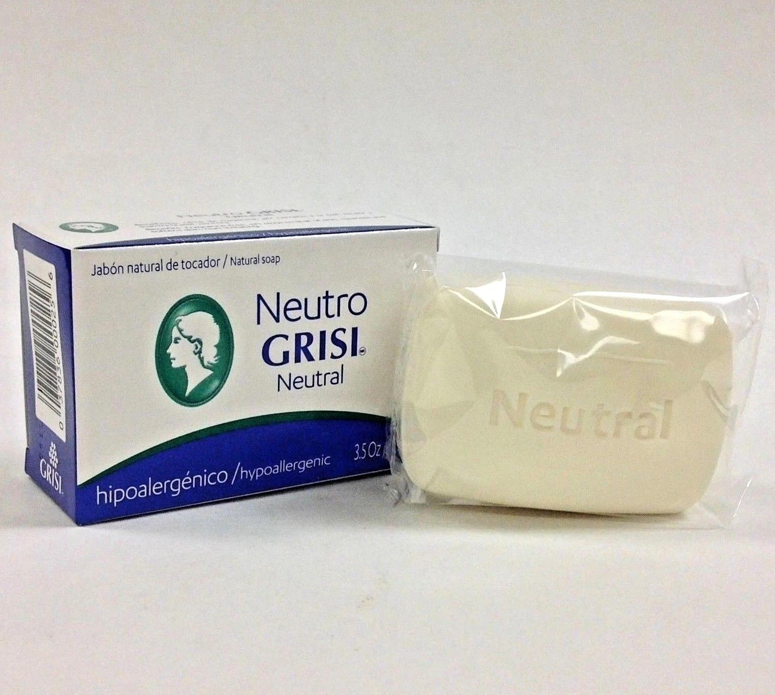 GRISI NEUTRAL NEUTRO SOAP Balancing 3.5 oz Scent Bar Hand Face Jabon 8 Pack