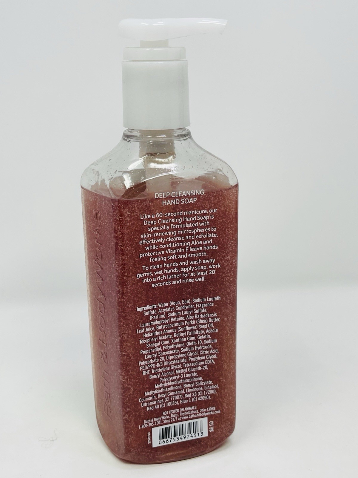 BATH & BODY WORKS Pink, Passionfruit DEEP CLEANSING HAND SOAP 8oz /236 ml
