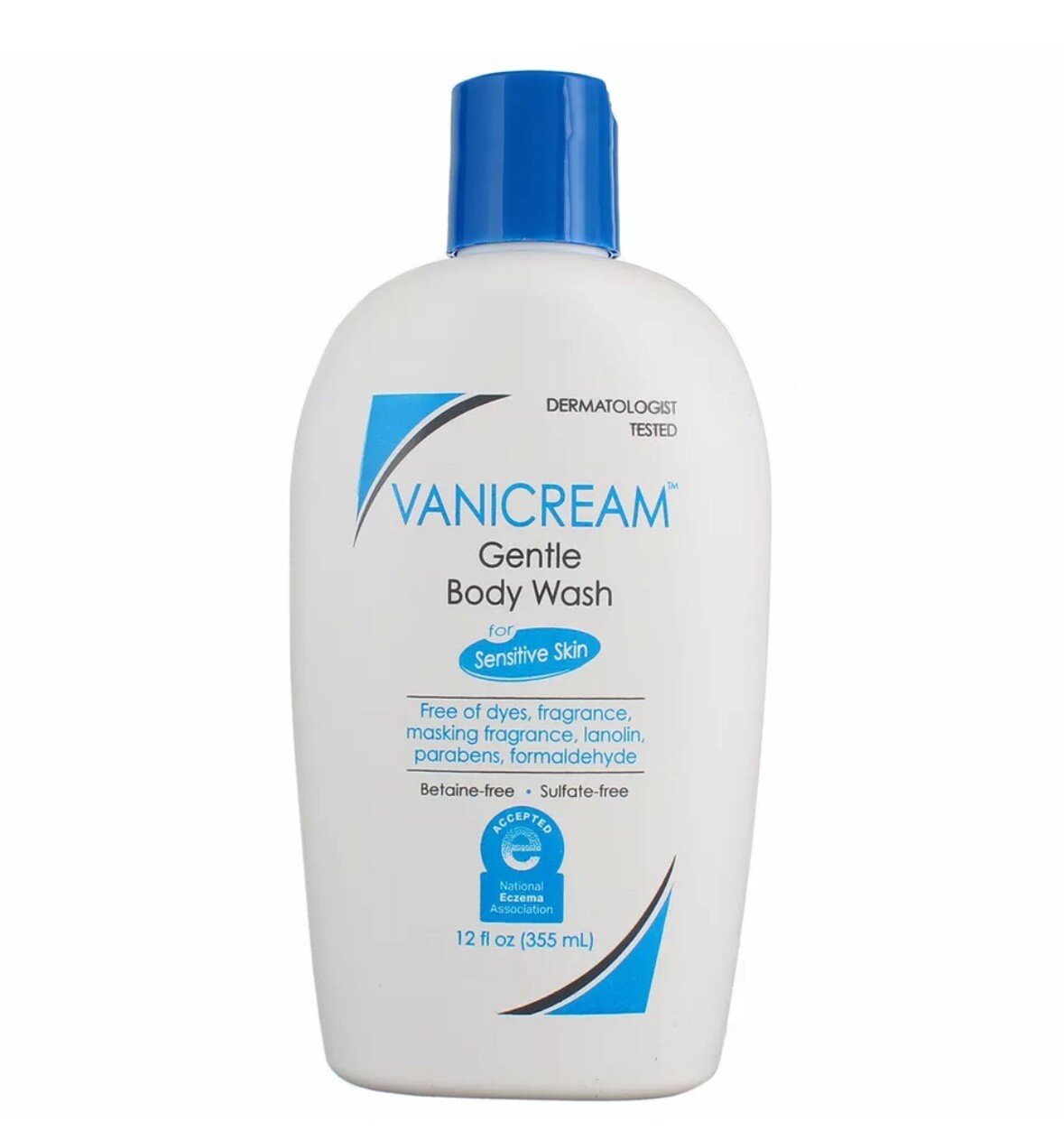2 Pack Vanicream For Sensitive Skin Gentle Body Wash, 12 fl oz