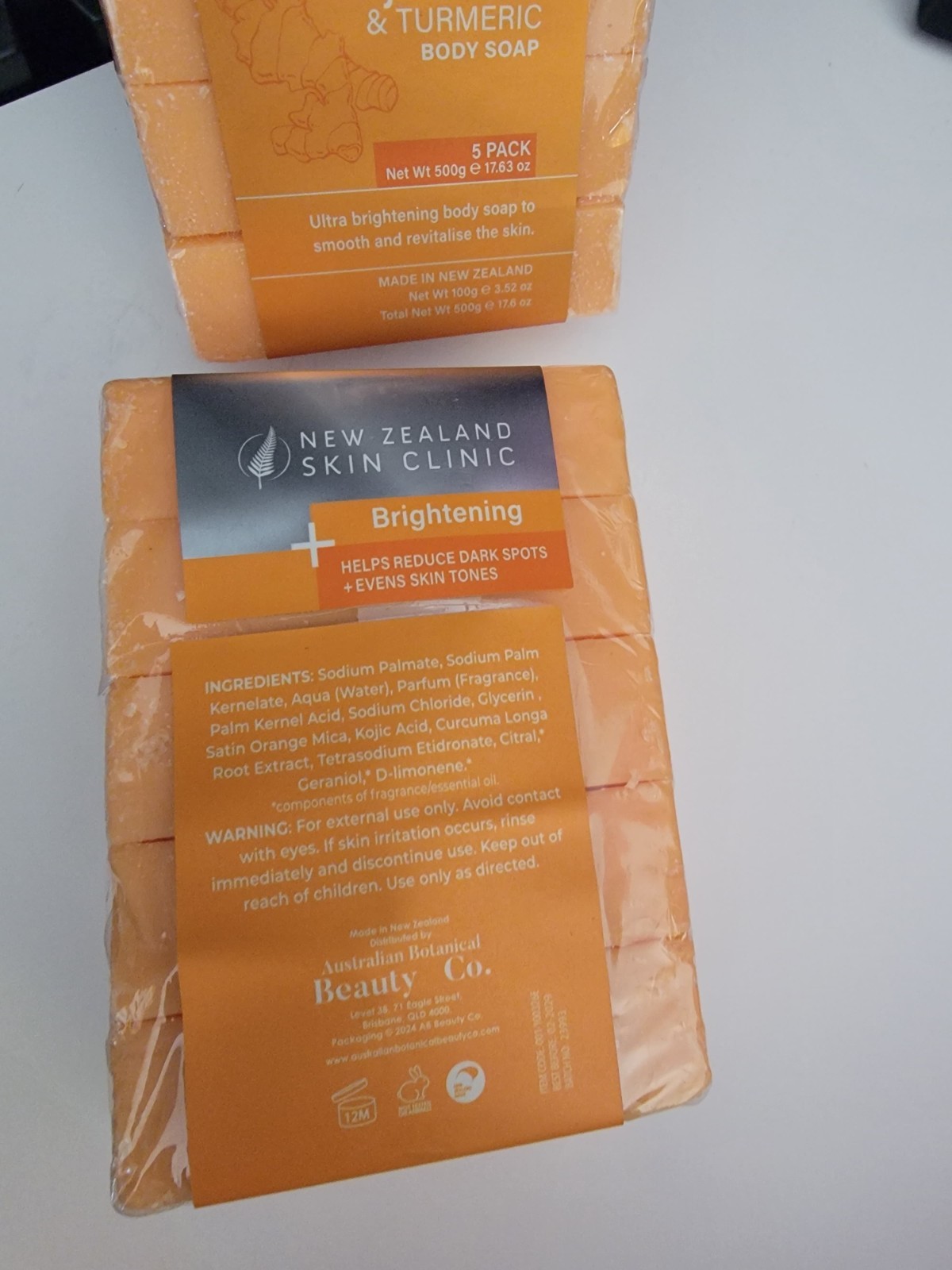 New Zealand Skin Clinic Brightening Kojic & Turmeric Body Soap 5 Pk 17.6 oz