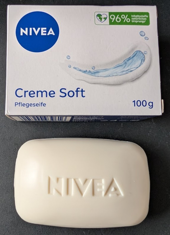 6 Packs Nivea Creme Soft Care Bar Soap 96% Naturally Derived Ingredients New