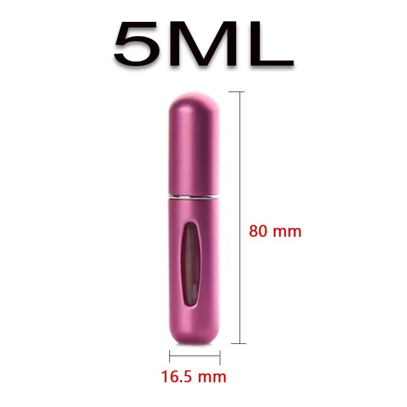 5/10Pcs Mini Refillable Travel Portable Perfume Atomizer Bottle Spray Pump Case
