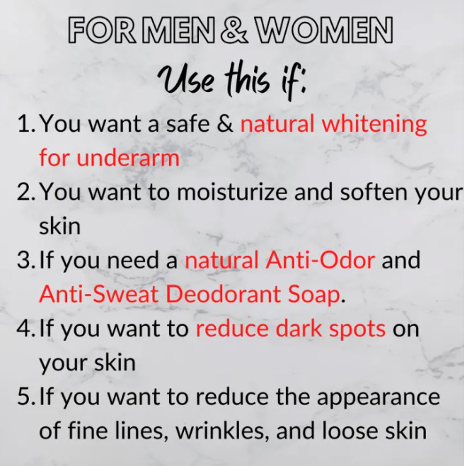 Skin Generics TAWAS Body Odor Eliminator Whitening Face & Body Soap 135g