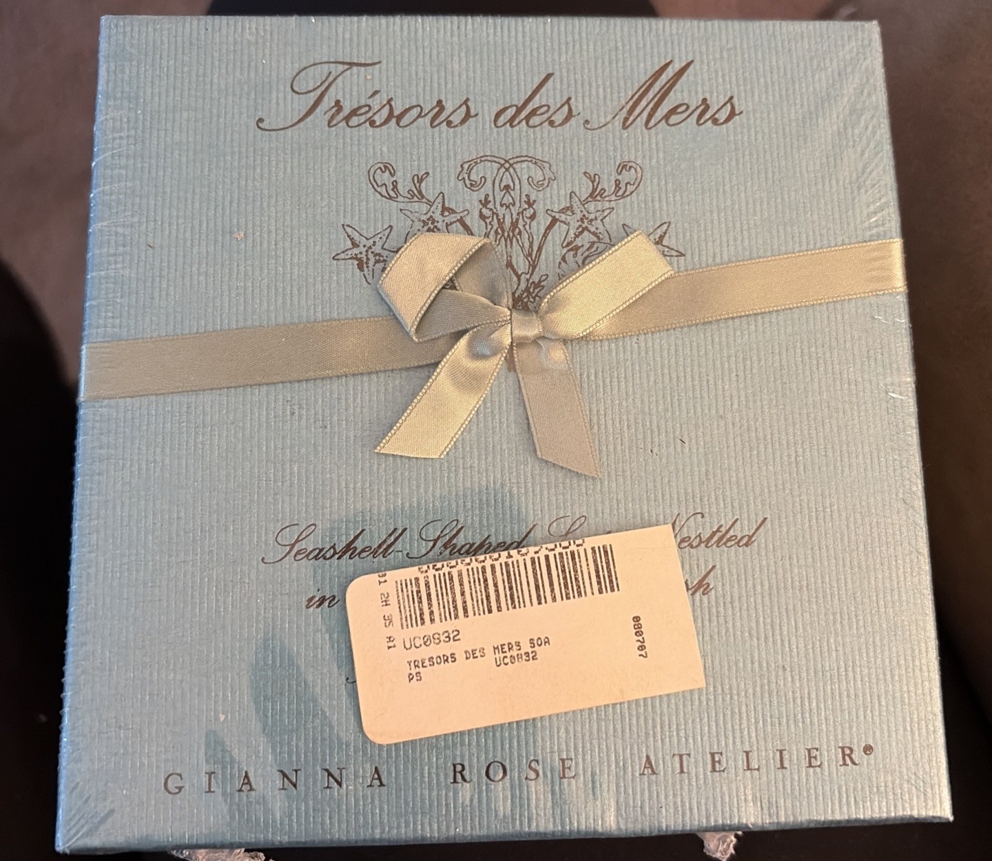 Gianna Rose Atelier Tresors des Mers Seashell Soap Set w/Shell Dish Coastal Gift