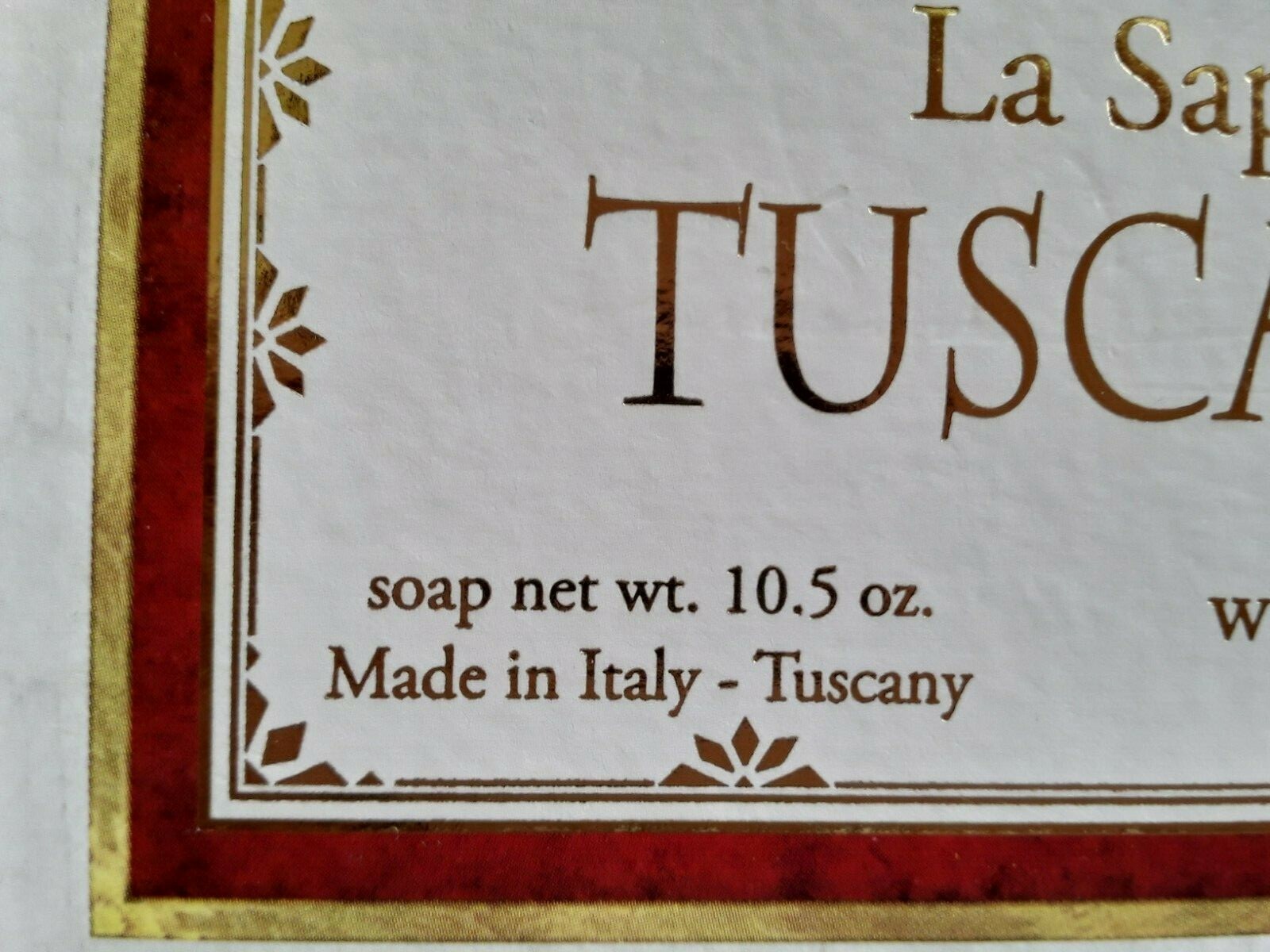 La Saponeria Firenze Tuscan Spruce Scented Soap w Oil 10.5 oz Made In Italy NIB