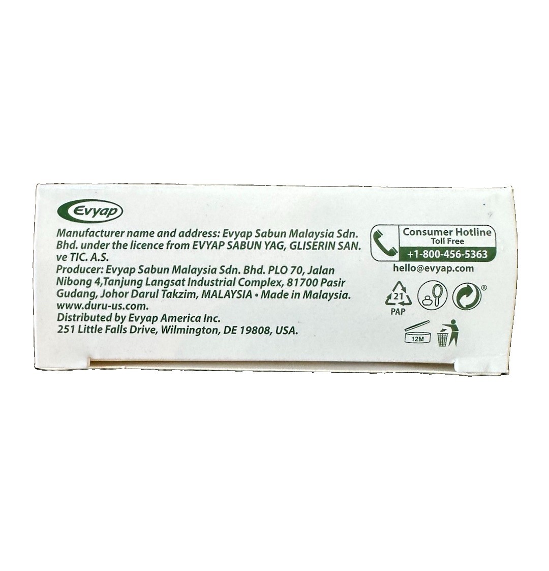4 Pack Duru Hydro Pure Cucumber Transparent Body Bar Soap 3.75 oz Sensitive Skin
