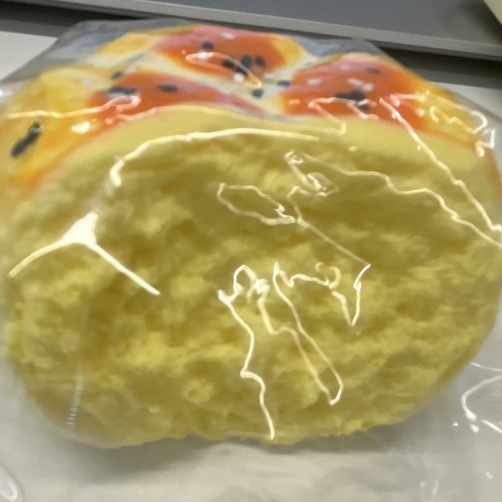 All Natural Fruit Pattern Disc Body Bar Soap for Body & Hands Yellow/Orange