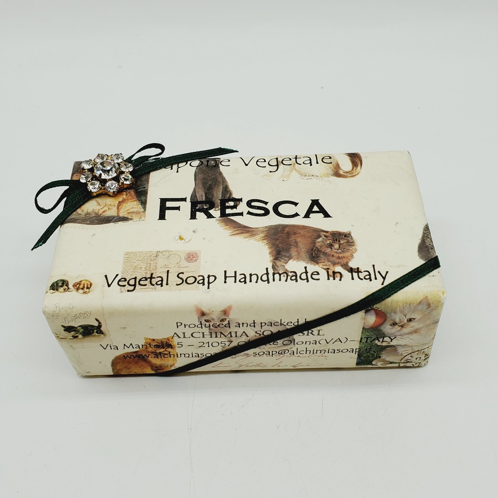Sapone Vegetable Italy Soap Italian Made Fresca Scent 10.6oz NIP Alchima