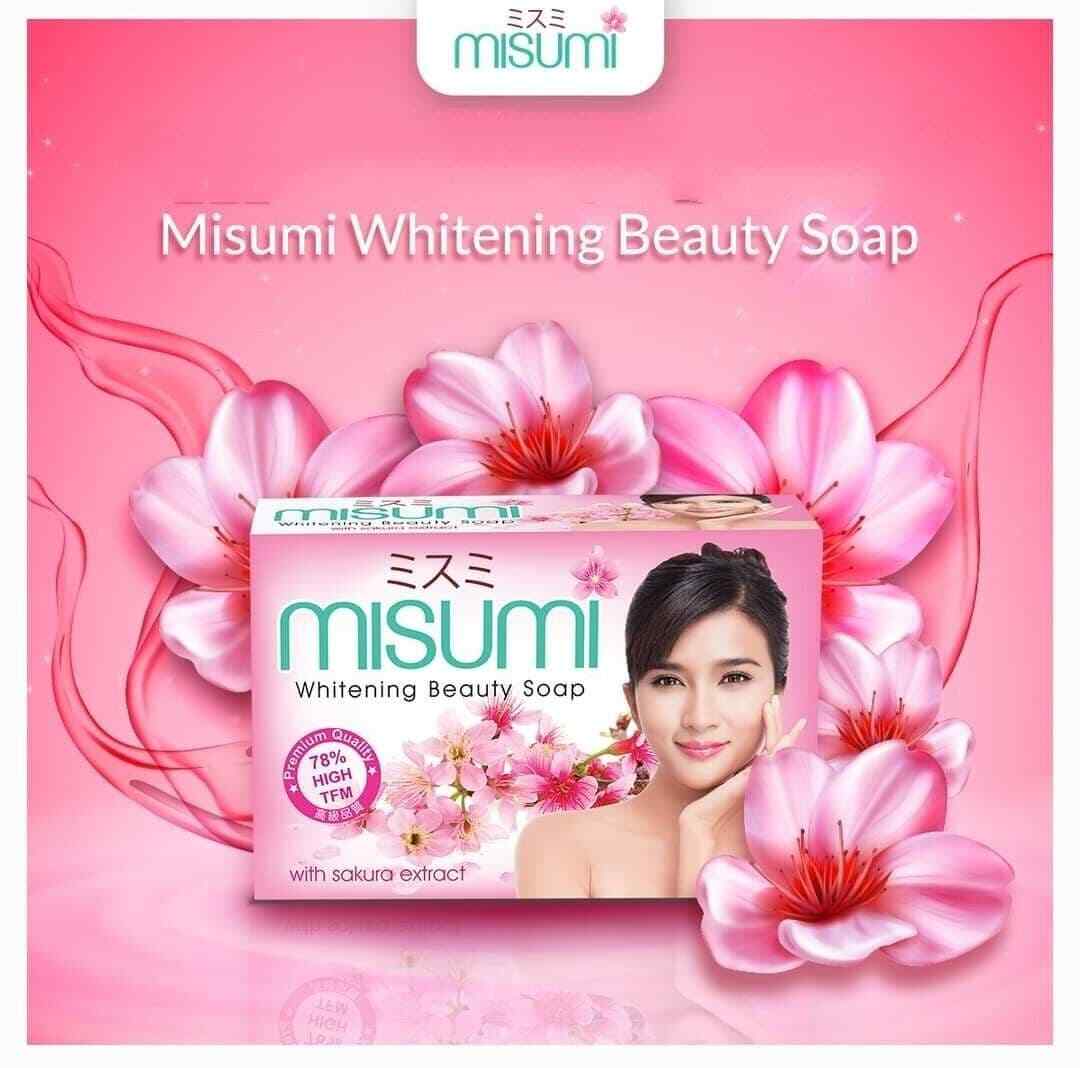 Misumi Soap Sakura Scent Skin Smoothing soften, silky skin beautiful bright skin