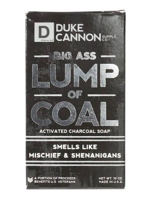 Duke Cannon Big Ass Lump Of Coal Big Brick of Soap for Men 10 oz Made In USA