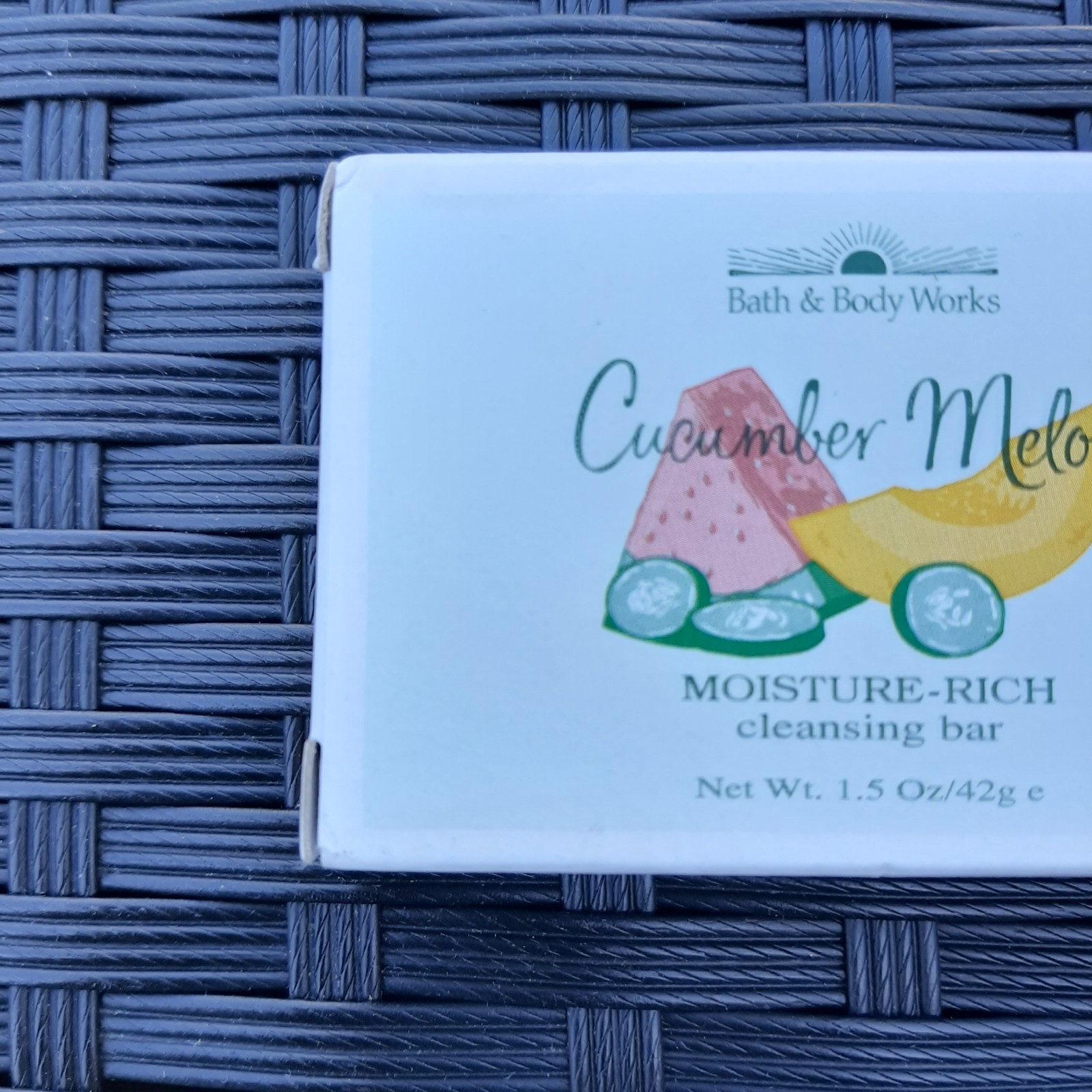 Bath & Body Works Cucumber Melon Moisture Rich Cleansing Bars 1.5oz NOS Lot of 2