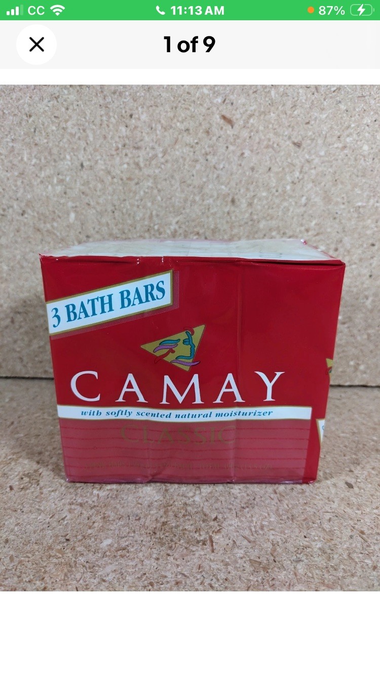 Camay Classic Pink Soap Soft Scented Moisture Beauty Bar 3-Pack Bath Bar 4.0 oz