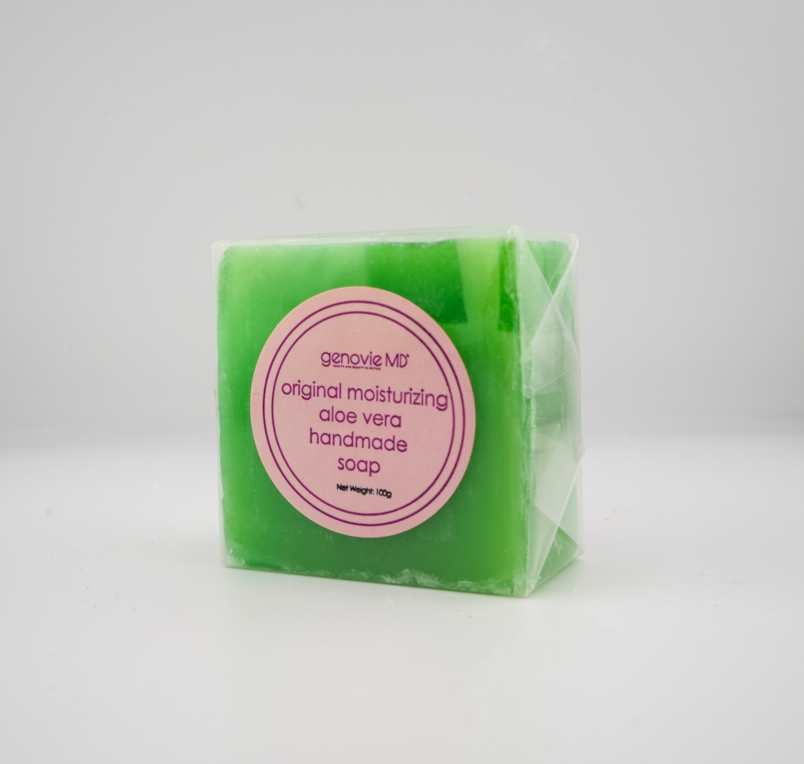 Moisturizing Aloe Vera Soap Bar 100g Handmade with Vitamins Sun-Damaged SkinCare
