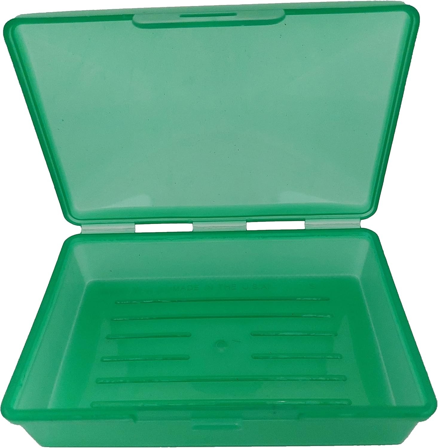 Soap Box Green, 1 Ct – Made in The – Soapbox with Hinged Lid and Secure Latch