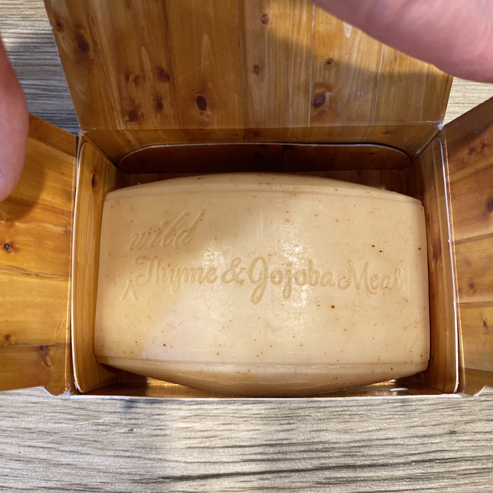 Tough Guy Soap 5.5 oz Wild Thyme & ￼ Jojoba Meal Soap Blue Q Vegetable Base ￼
