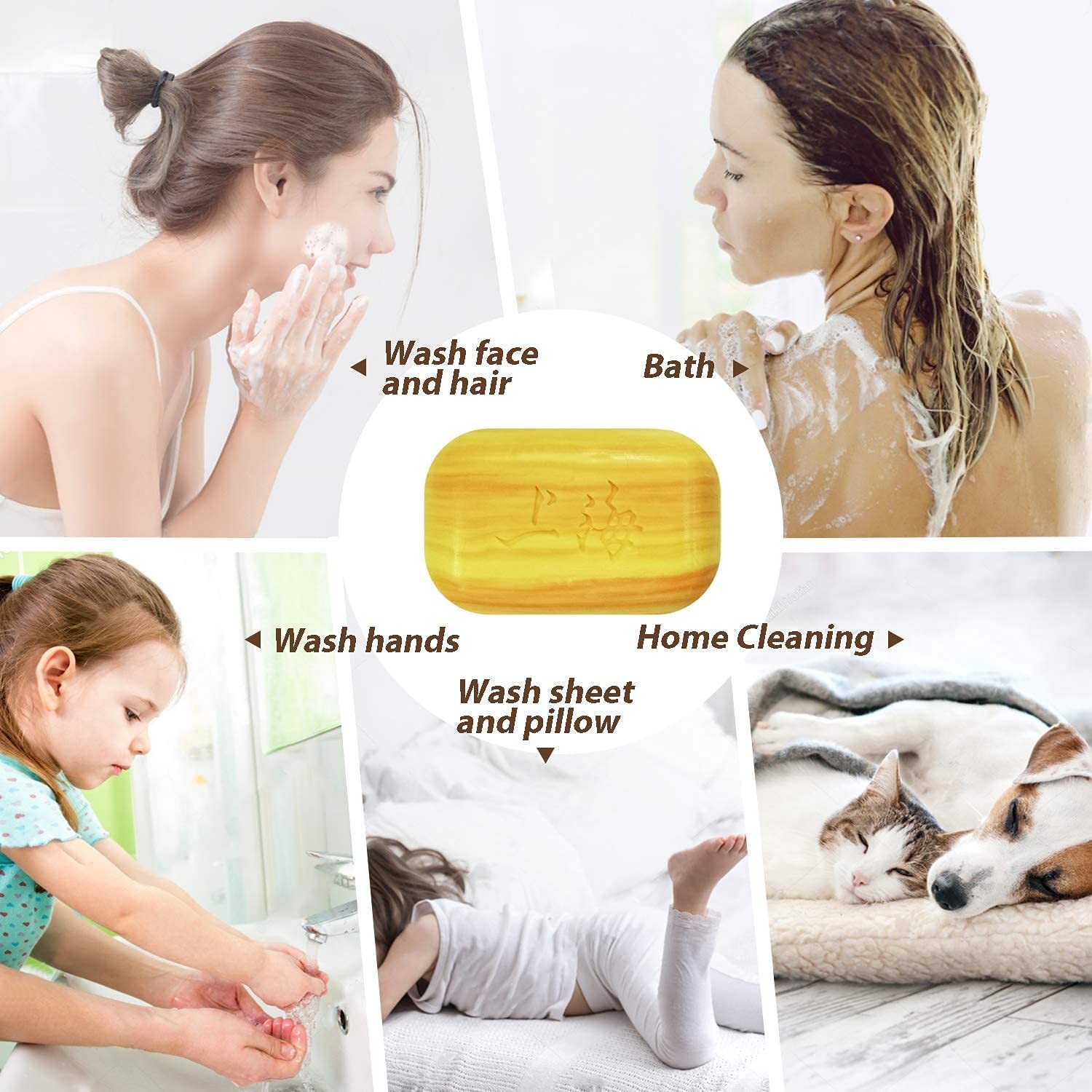 Bee & Flower Shanghai Sulfur Soap 10% Bar 3.4 Ounce (Pack of 1)