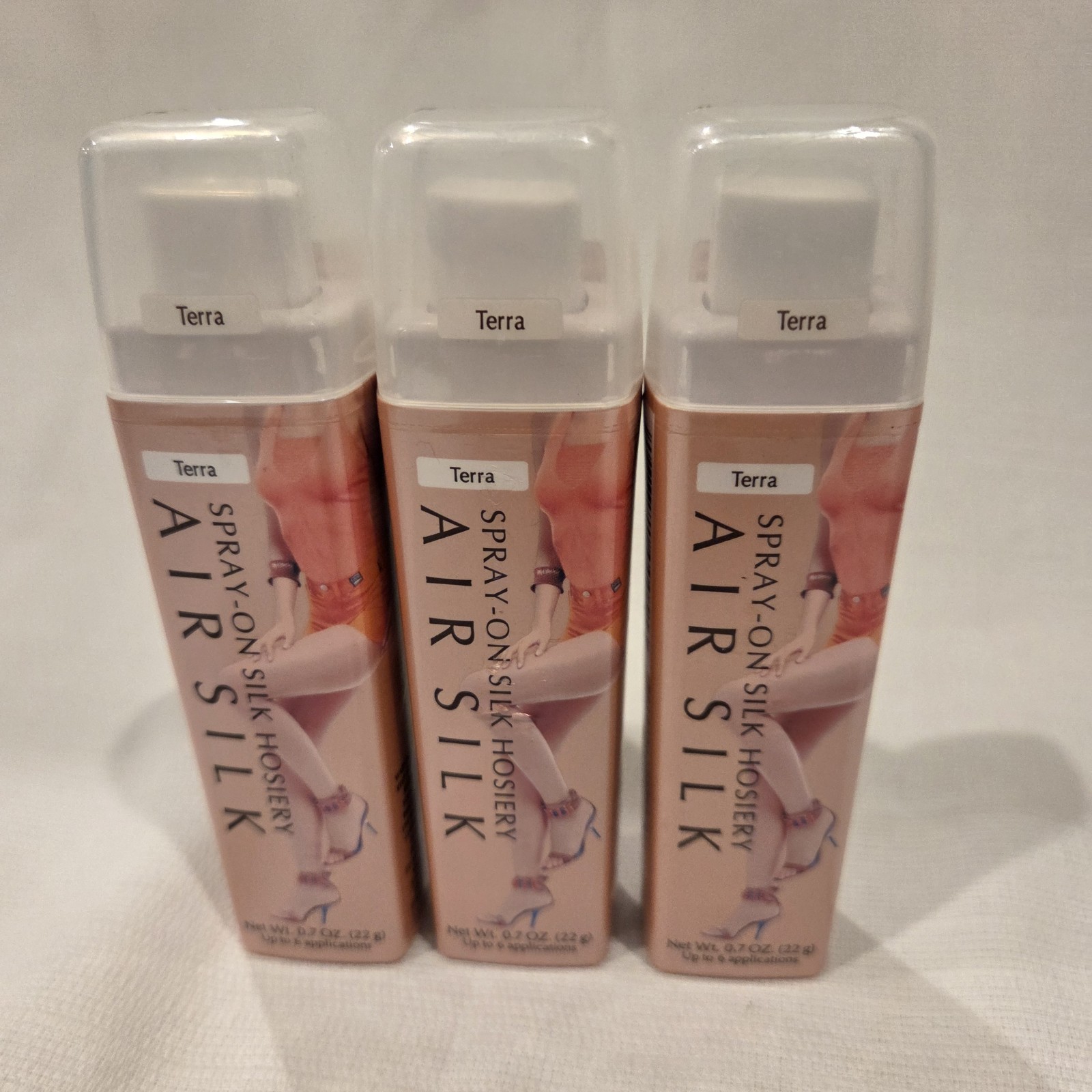 3 – Air Stocking Air Silk Spray-On Silk Hosiery Terra-cotta 0.7 oz Travel Size
