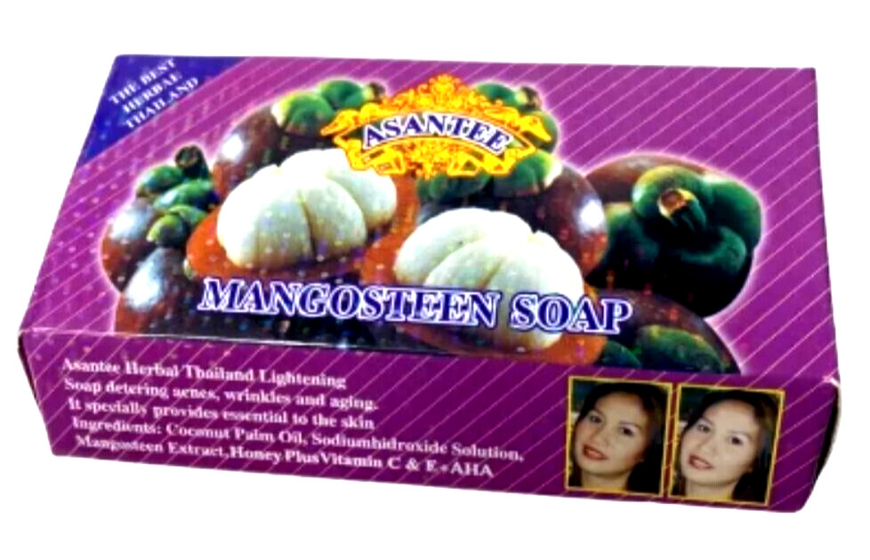 Asantee soap mangosteen honey herbal thai vitamin skin face bars bacteria /125g.
