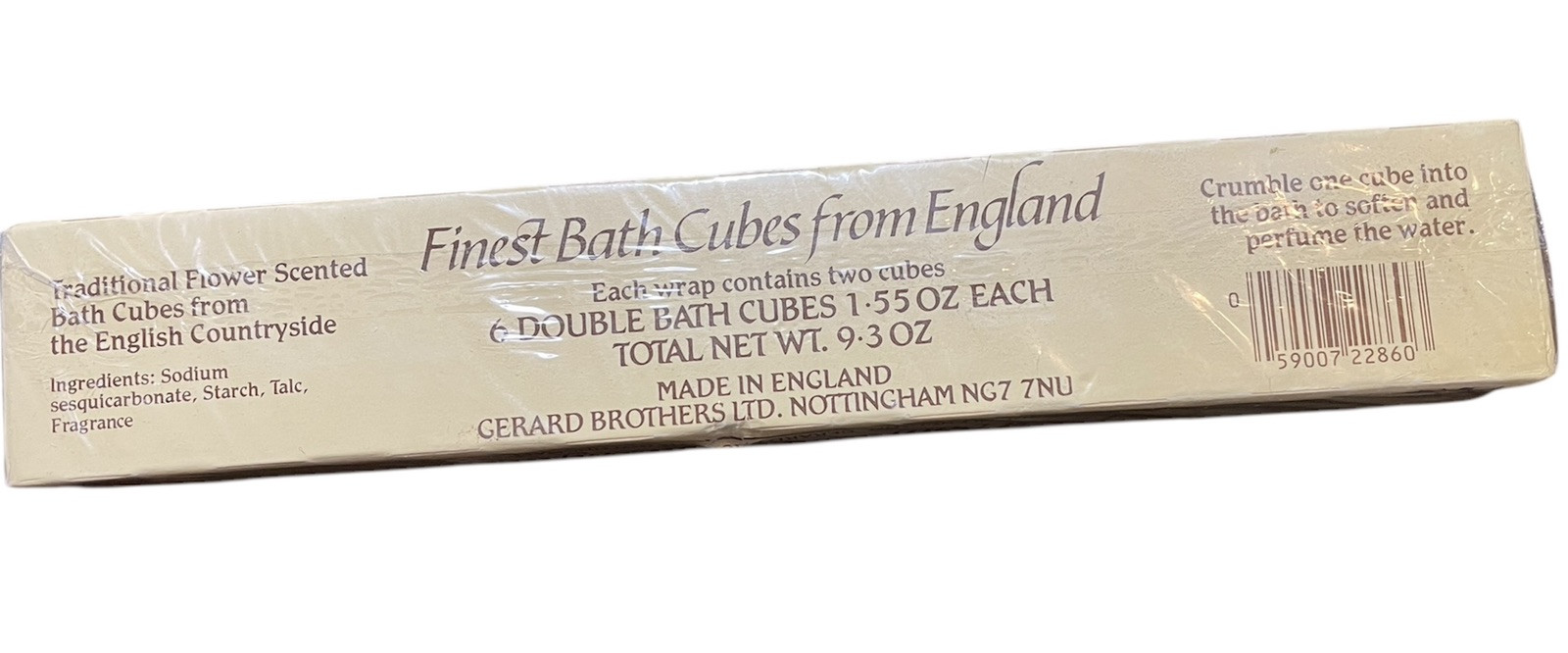 VINTAGE Gerard Brothers Bath Cubes Lavender Rose Lily of the Valley England