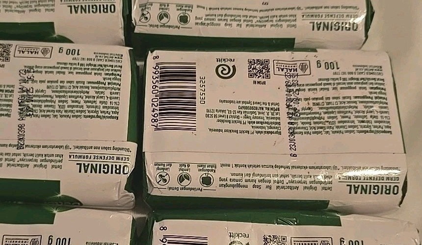 DETTOL Original Antibacterial Soap 8 Bars of Soap 100 gram Each Exp 9/25 & 10/25