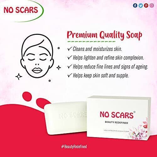No Scars Beauty Soap For Clean and Moisturized Skin 150gm Free Shipping