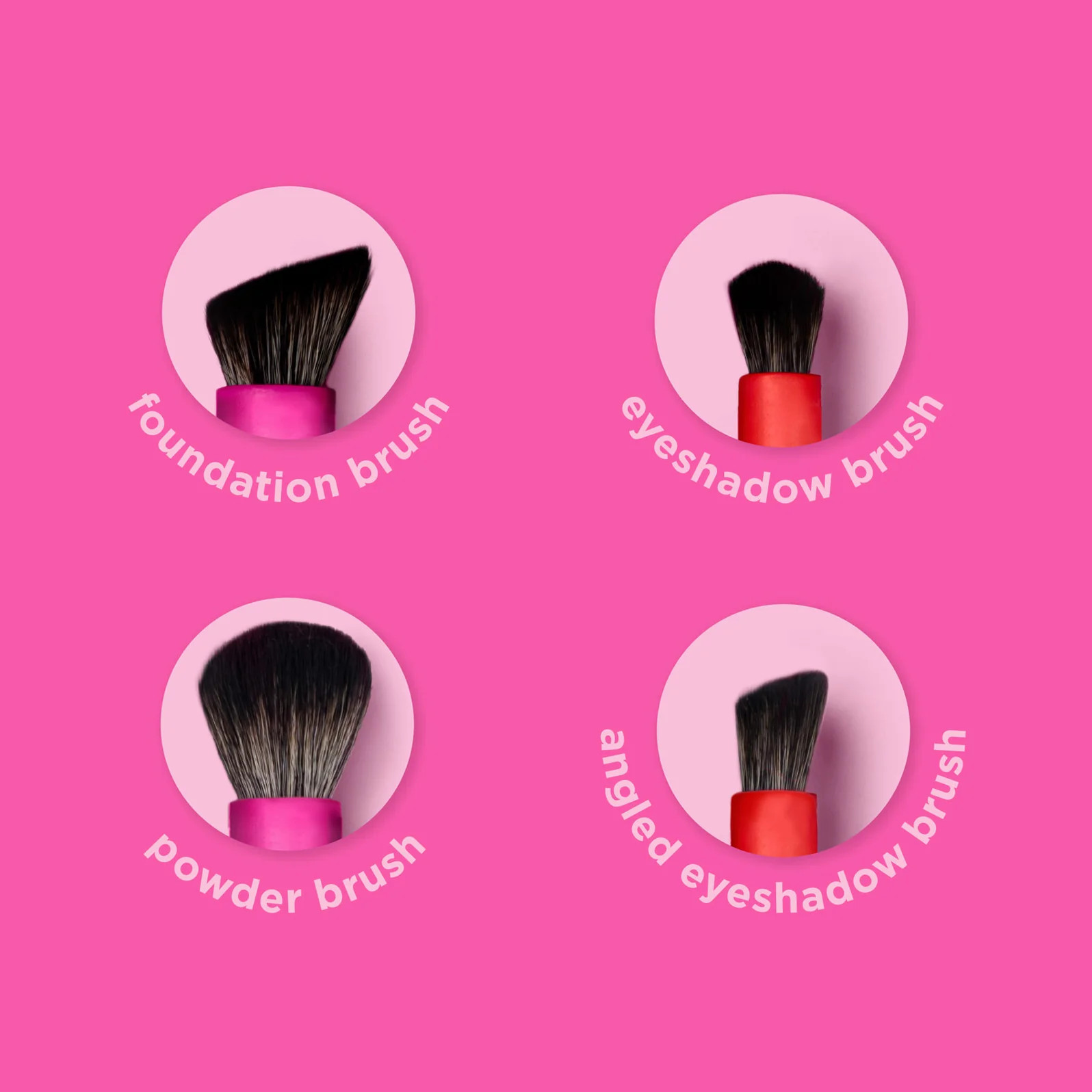 DM Merchandising Bestie Brush 4-in-1 Retractable Makeup Brush
