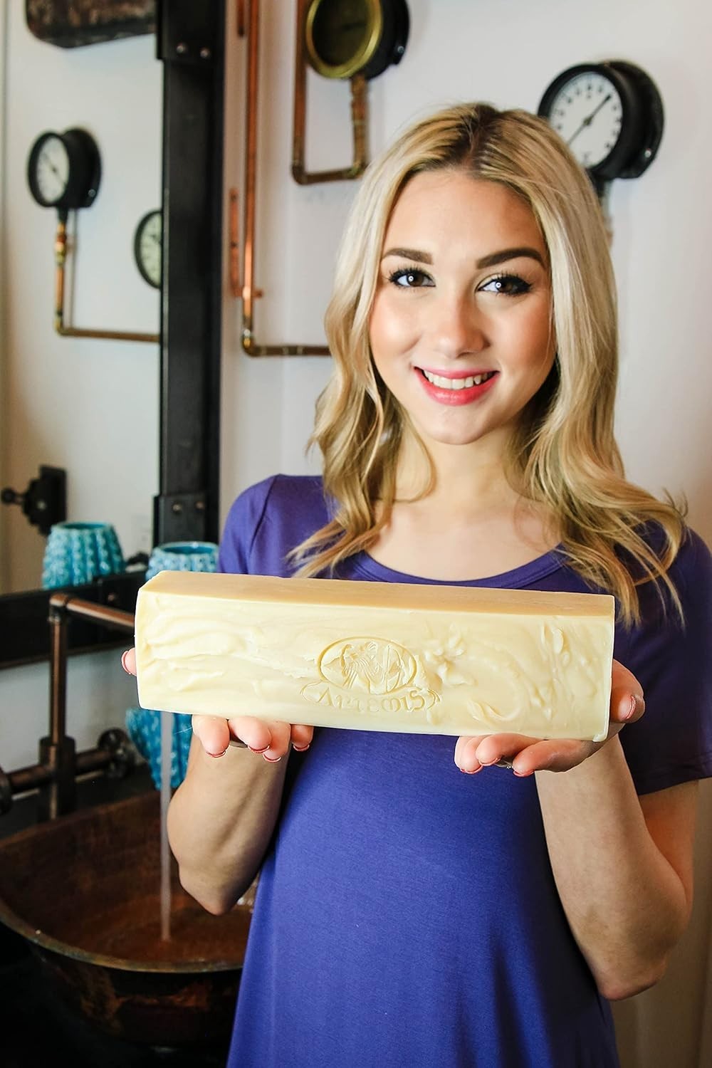 Organic Goat’s Milk Soap Loaf – Cut Into 8 to 10 Soap Bars – Natural Ingredie…