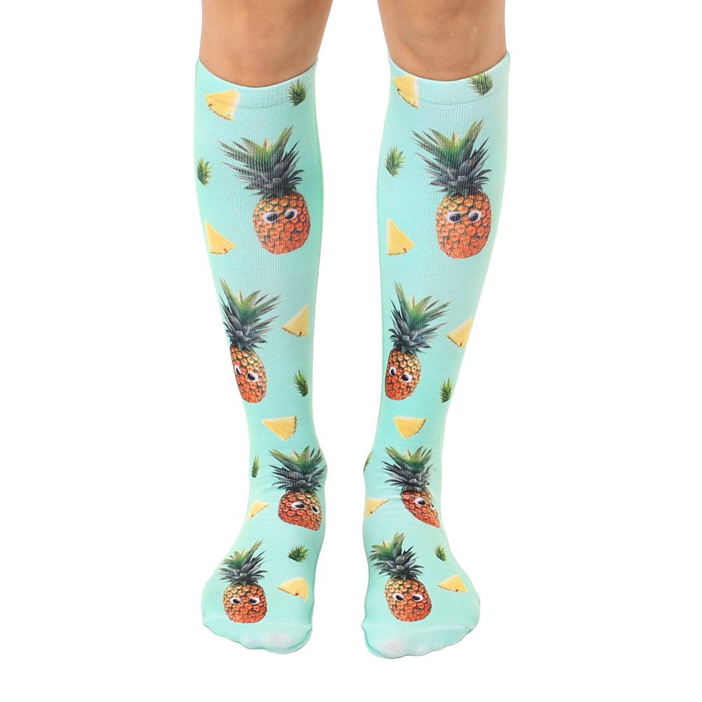Living Royal Googly Pineapples Knee High Socks Model No. 7126K – 1 Pair