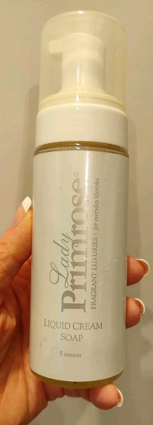 Lady Primrose Liquid Cream Soap RARE Retired Full Size