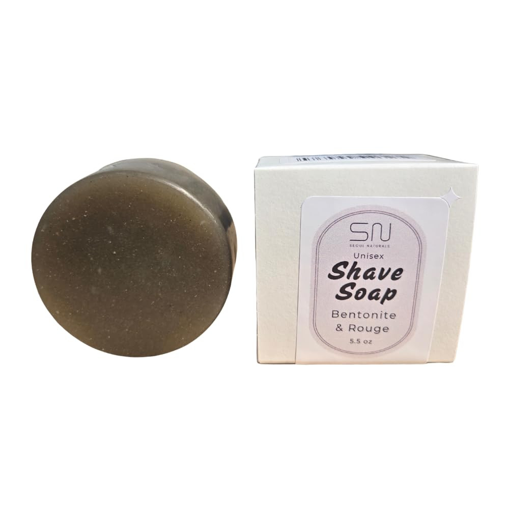 Shaving Bar Soap, Rouge with Bentonite Clay, K Beauty, 5.5 Oz