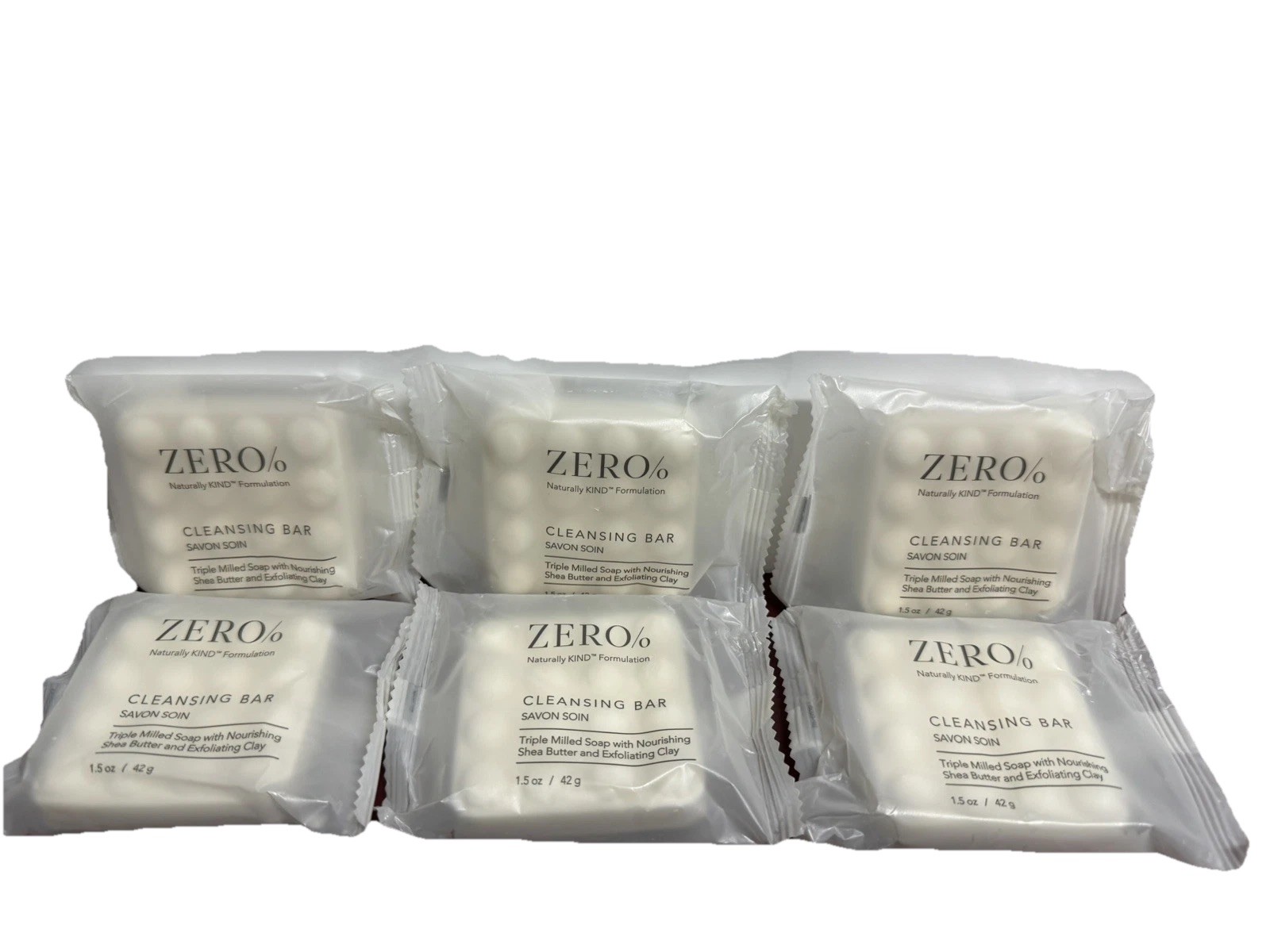 6 PACK Gilchrist Soames Zero% KIND Cleansing Bar Soap Shea Butter Clay 1.5oz