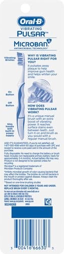 Oral-b Pulsar Expert Clean Battery Powered Toothbrush, Soft, 1 count