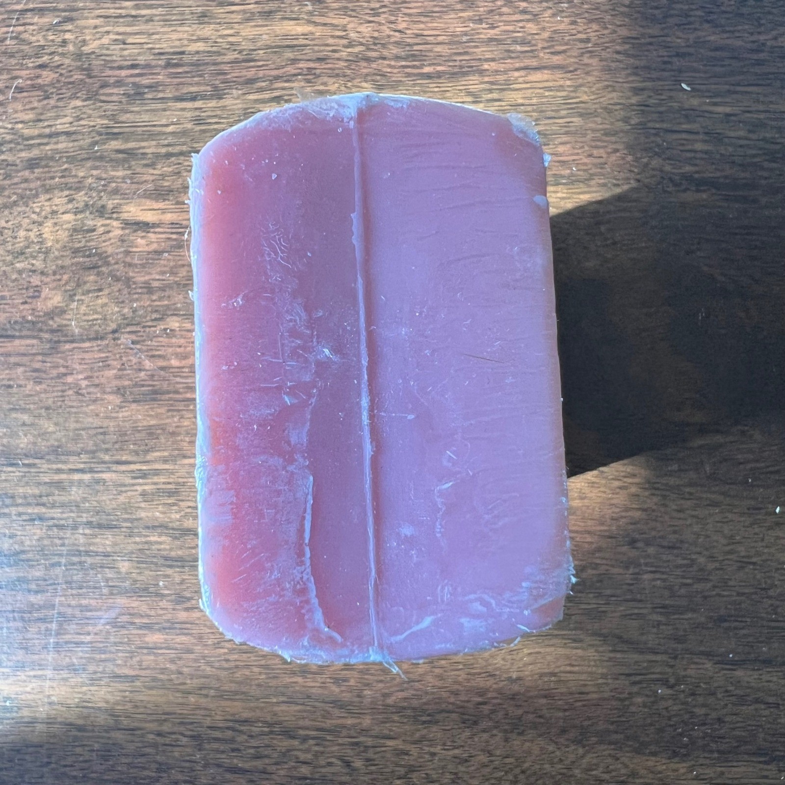 Pier 1 Imports Pink Bar Soap Embossed Logo Original Plastic Wrap Rectangular