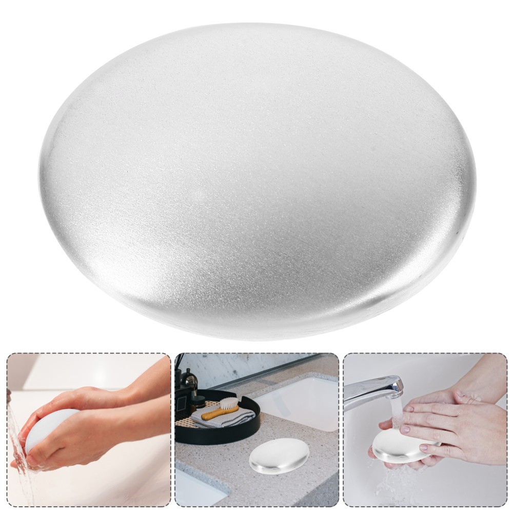 Triangle Metal Bar Soap Stainless Steel Odor Remover for Hand Cleaning