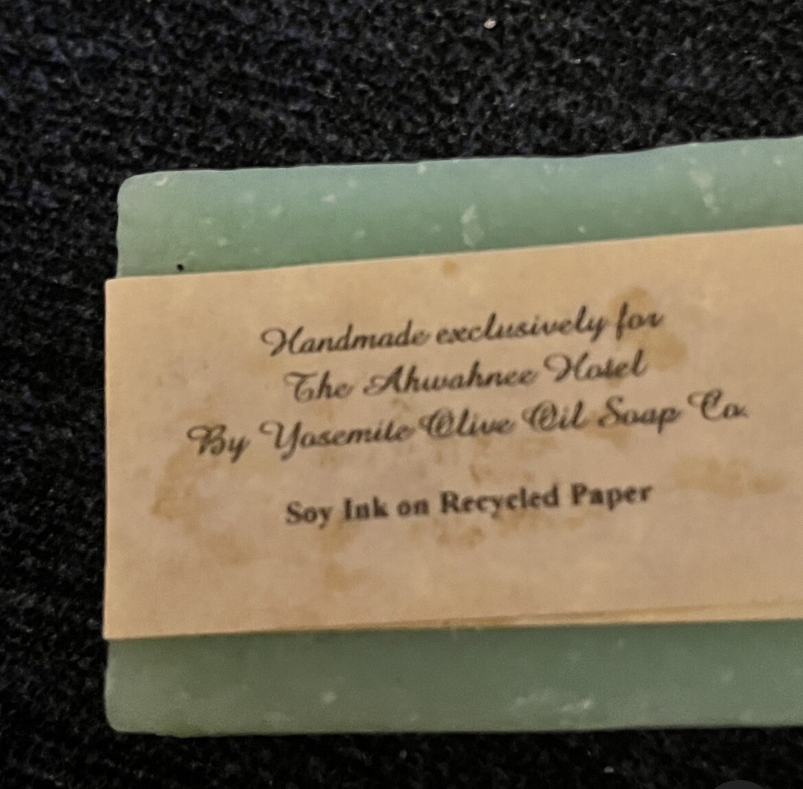 AHWAHNEE HOTEL Yosemite -(4) Fine handmade Guest soaps w olive oil (1.5oz 42g)