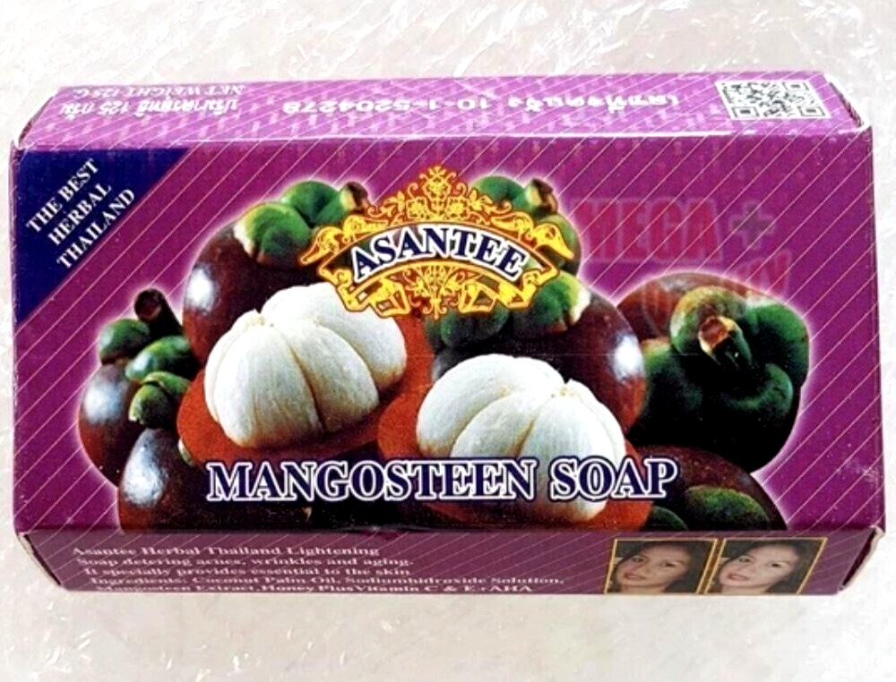 Asantee soap mangosteen honey herbal thai vitamin skin face bars bacteria /125g.