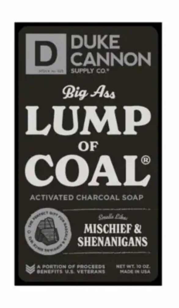 Duke Cannon – Lump Of Coal Bar Soap – 10 oz – BRAND NEW!!!!