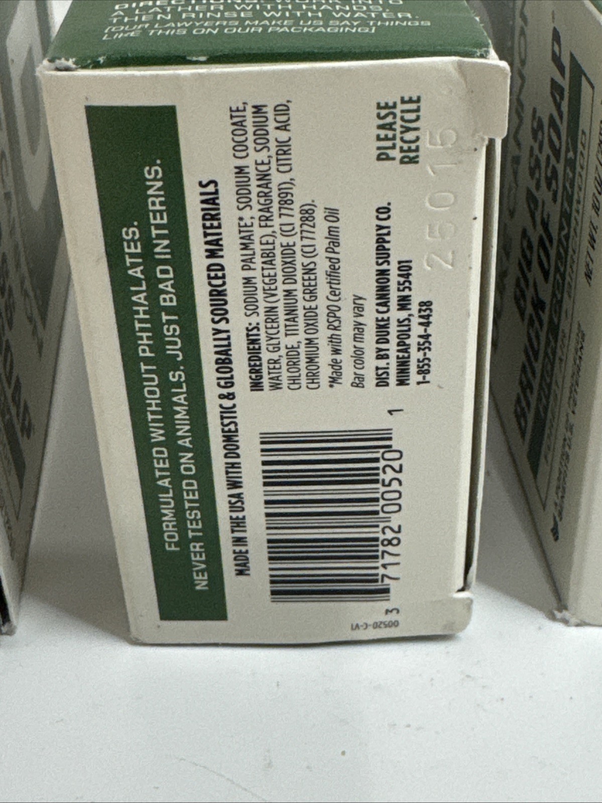 3x- Duke Cannon Big Ass Brick Soap High Country 10oz Benefits Vets New Scent