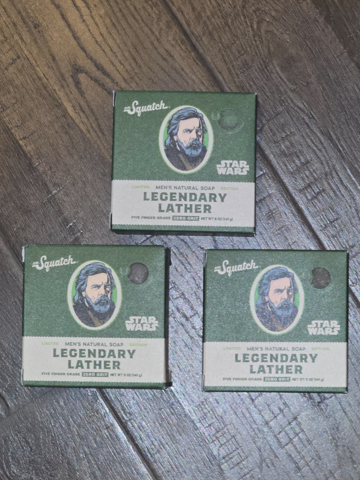Dr. Squatch Star Wars Legendary Lather Soap set of 3 New