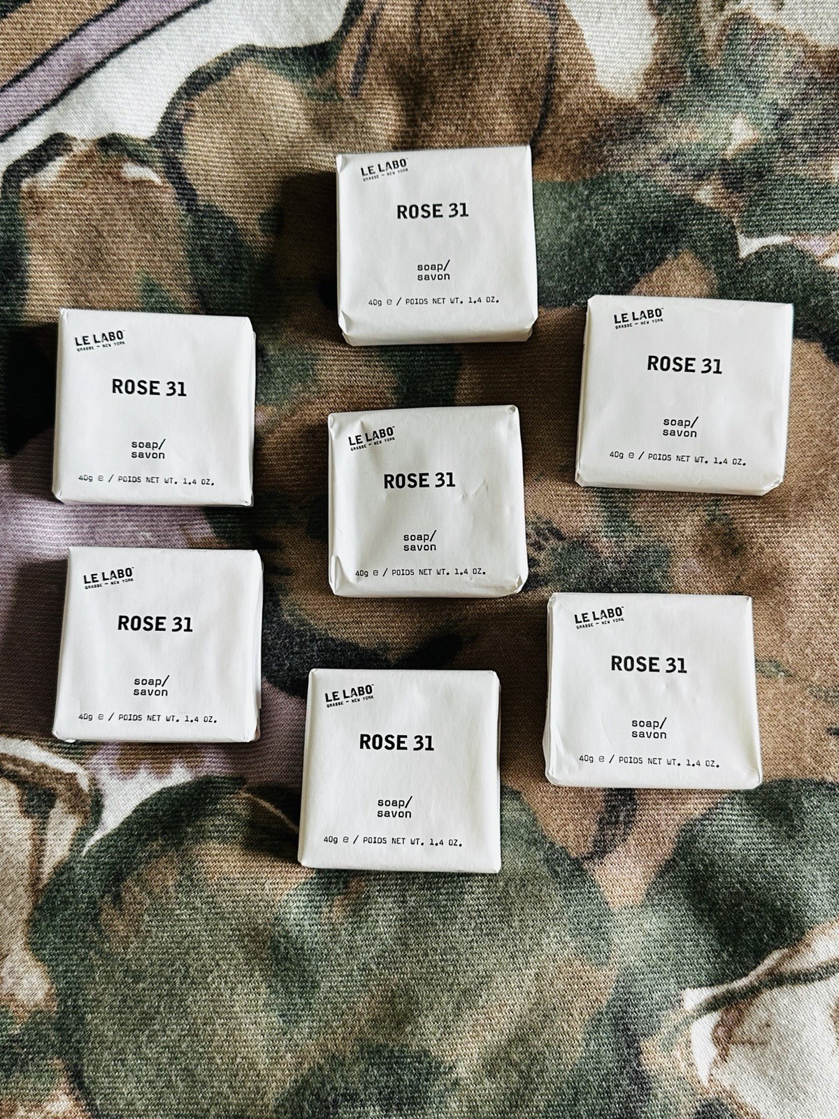Le Labo Rose 31 Bar Soap 1.4oz (40g) – Set of 7 – New In Box