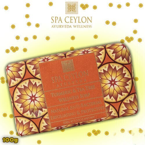 Sri Lanka Turmeric & Tea Tree – Anti-Bacterial Exfoliating Wellness Soap 100g