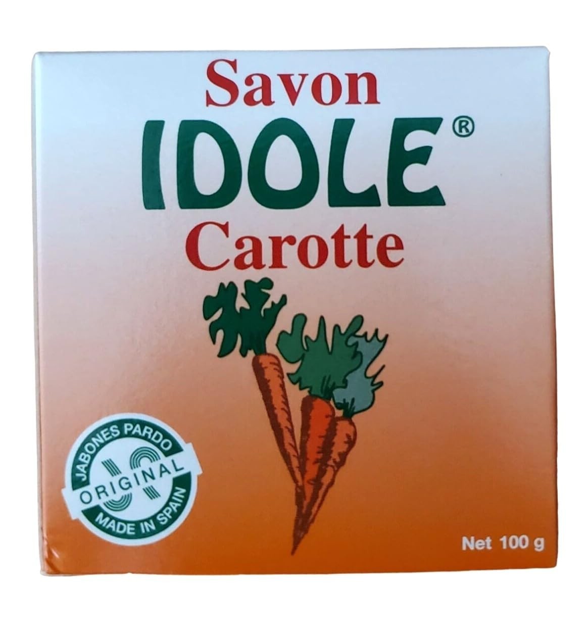 6 – Pack IDOLE Carrot Soap 100g each Made In EU.