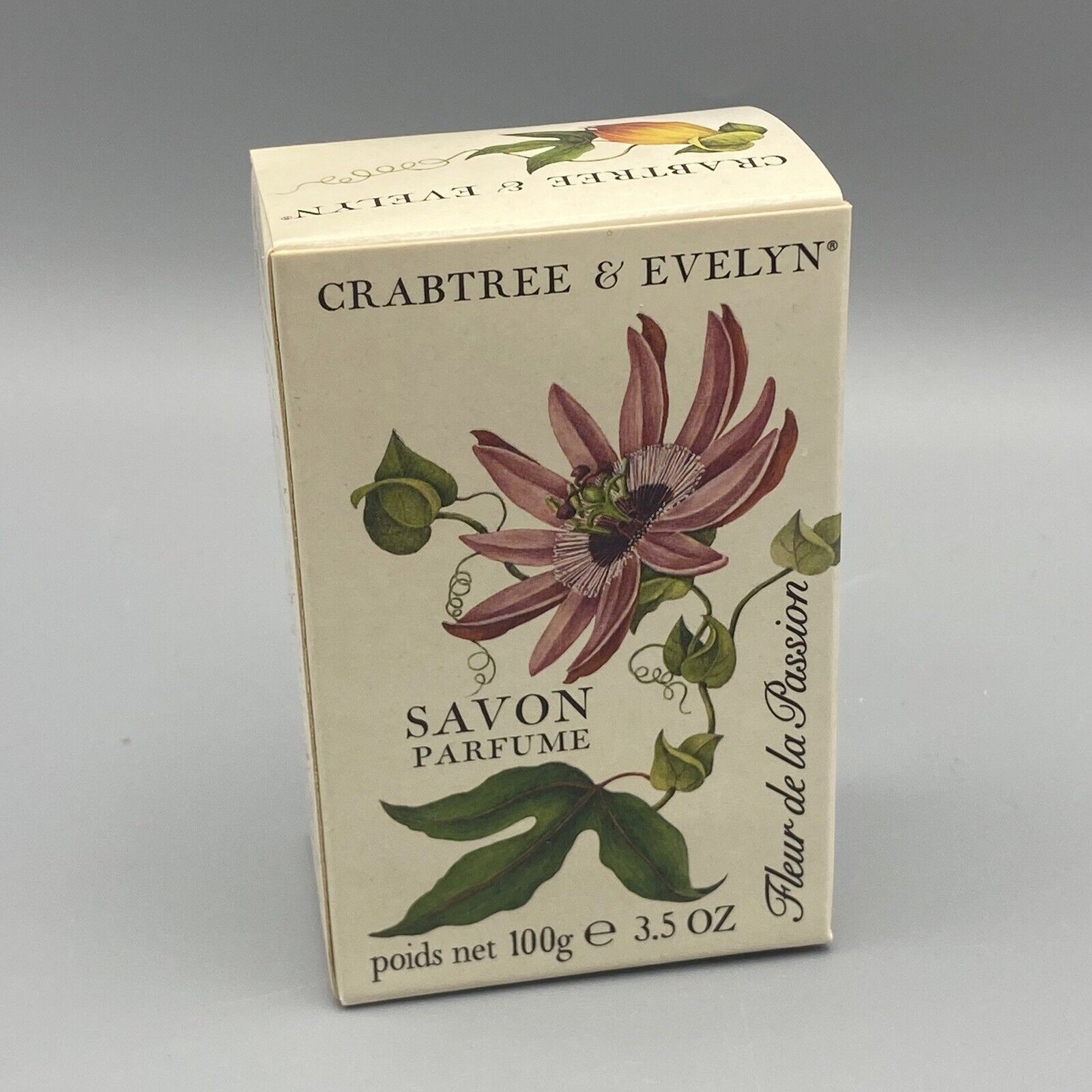 Crabtree & Evelyn PASSION FLOWER Soap Bar 3.5 OZ Vintage New in Box