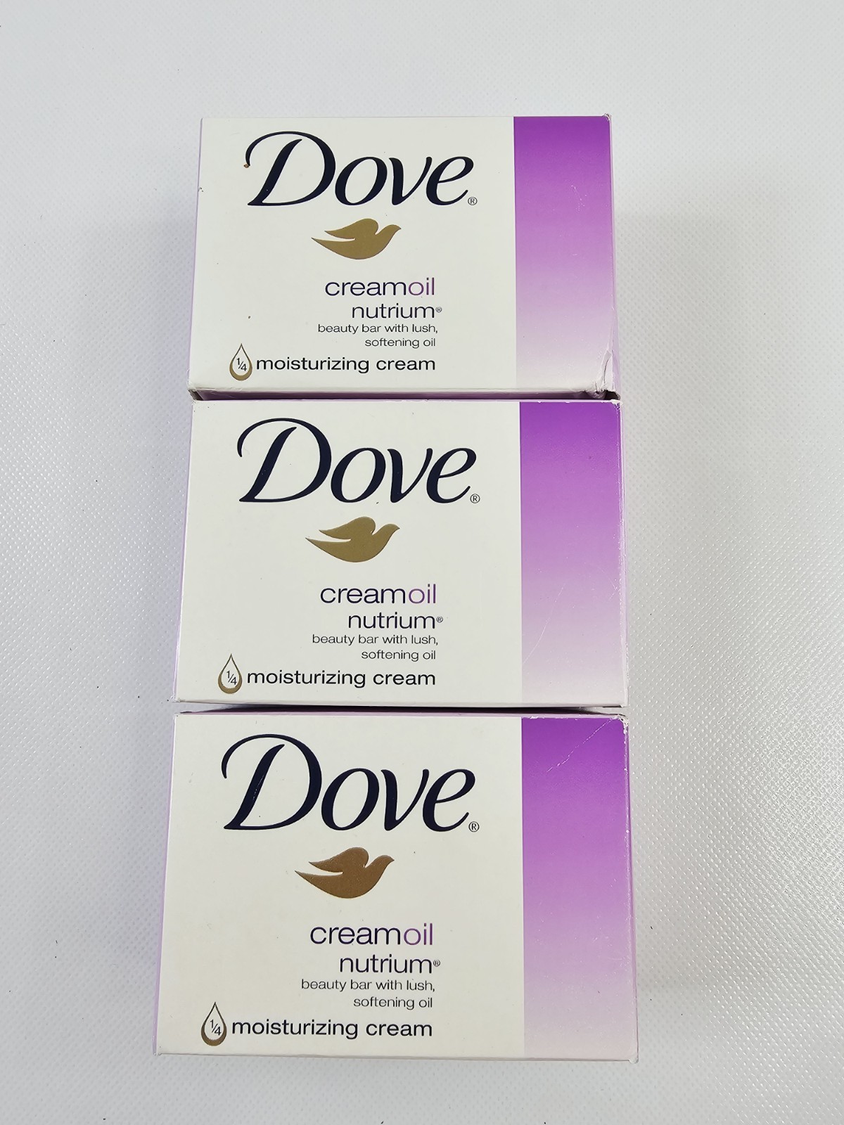 3 Pack Dove Creamoil Nutrium Beauty Bar 4.24 oz Bars New in Package