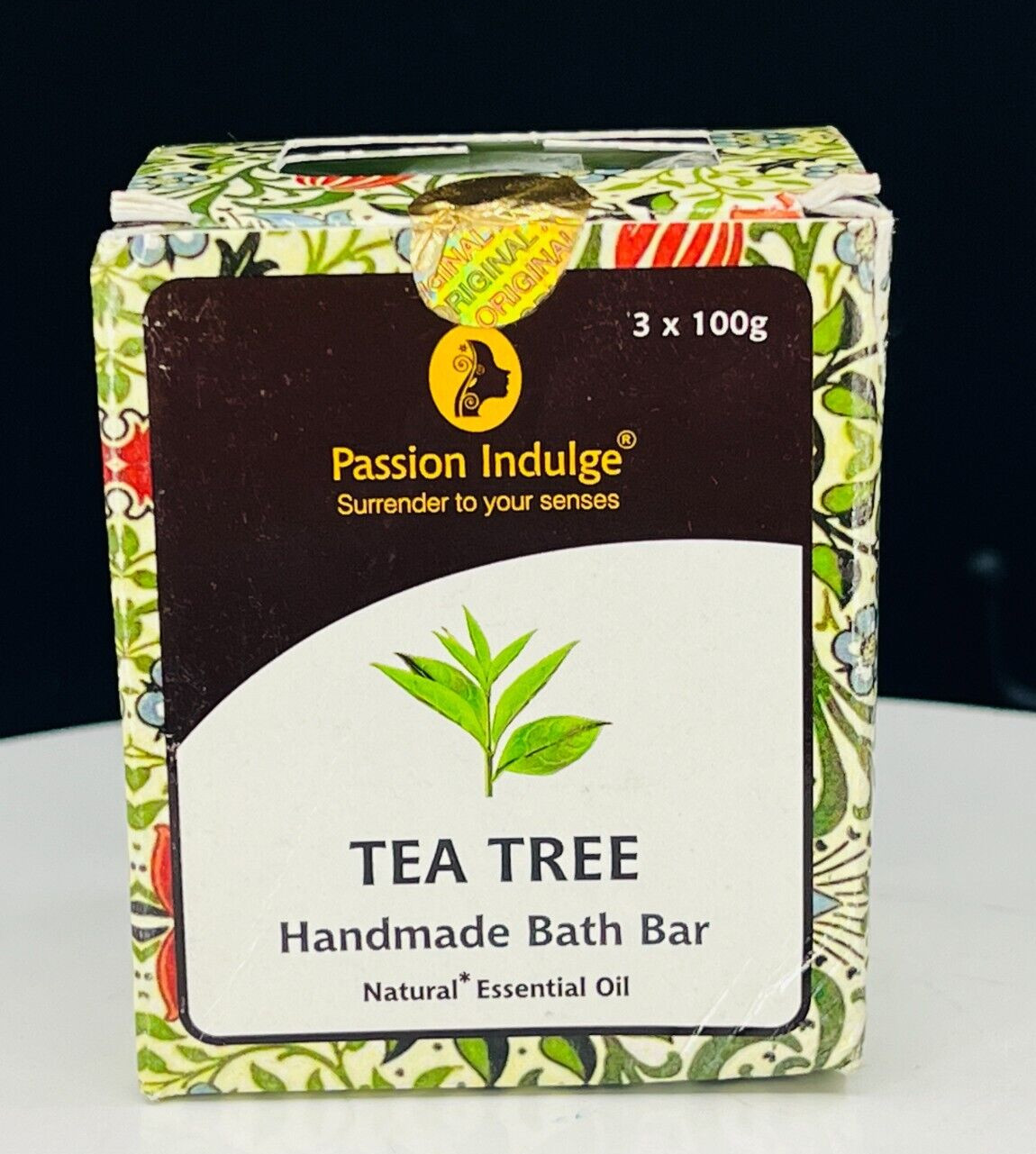 Passion Indulge Tea Tree Handmade Bath Bar Pack of 3*100g (NIB)