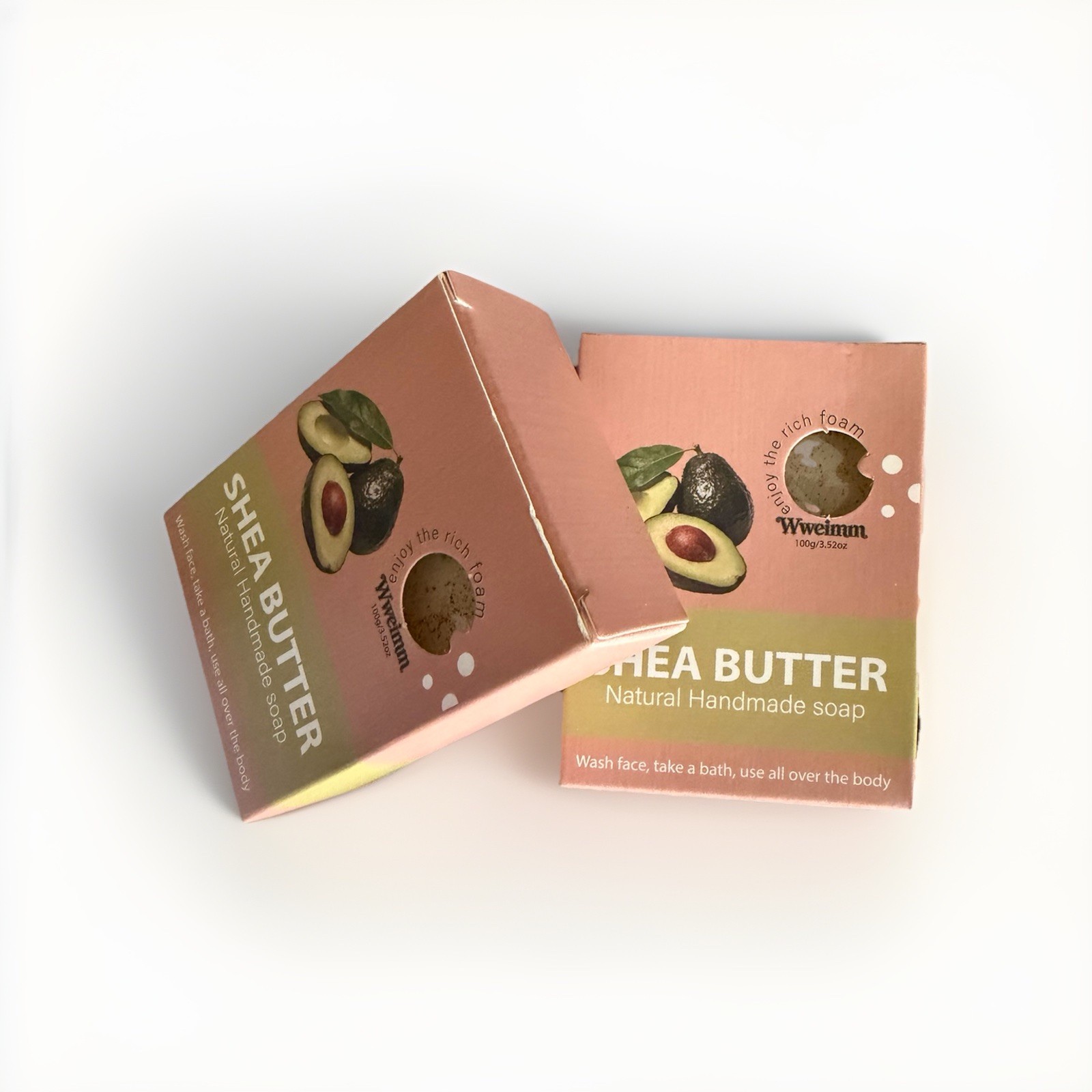2X Avocado Soap & Shea Butter – Jasmine Scent 100g Each – Smoothening &Whitening