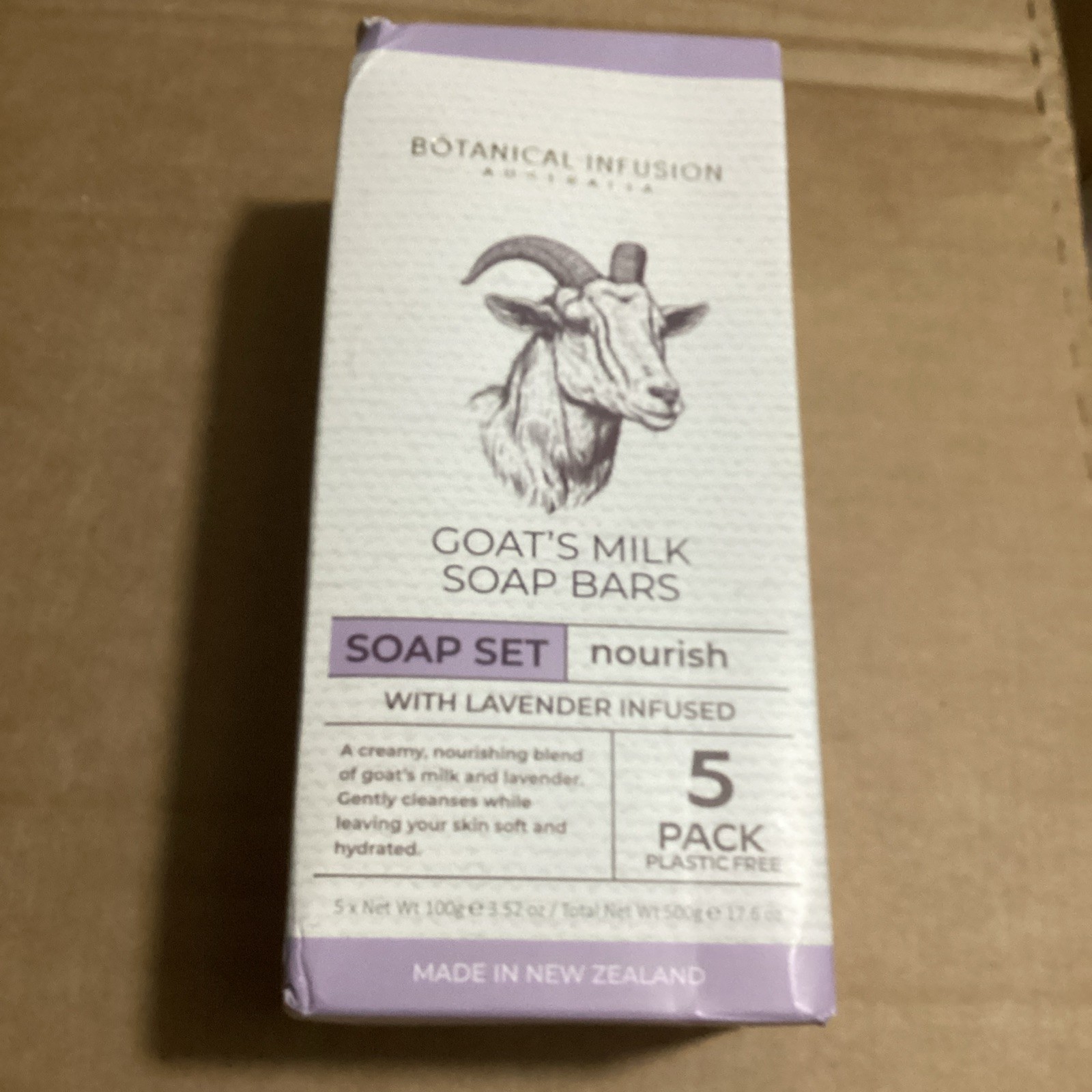 5 Goat’s Milk Lavender Soap Bars – Nourishing – New Zealand Bath Body Home